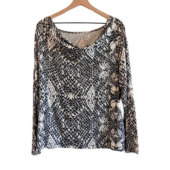 212 Collection Drape Neck Long Sleeve Top - Picture 4 of 7